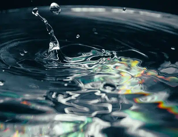 Éclaboussures d'eau