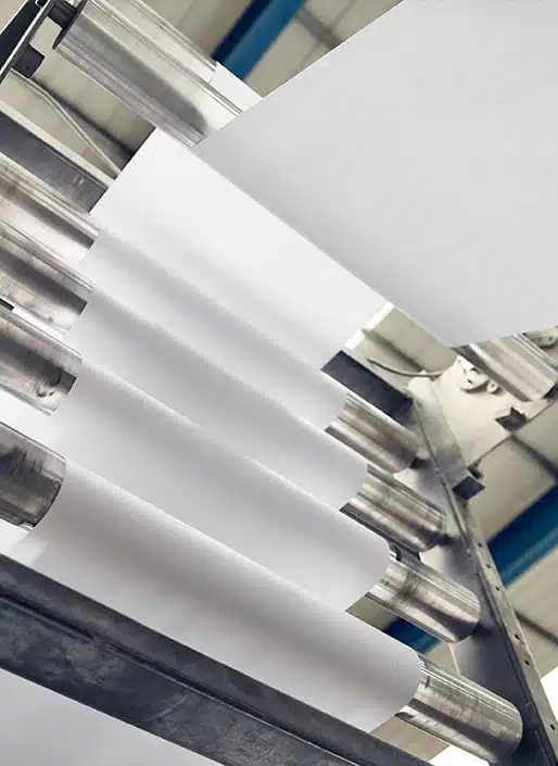 Papier passant dans la machine